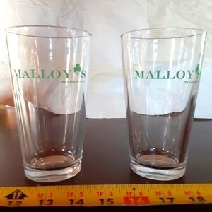Malloy's Beer Glasses.
